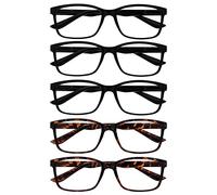 OPULIZE Uomo Grande Nero Marrone Lettori Valore 5 Pacco Stile Designer Cerniere Molla Rrrrr83-11122 +2,50-106 Gr