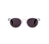 OPULIZE Zen 2 Pacco Piccolo Uomo Donna Cristallo Trasparente Con Bracci Neri Opachi Sole UV400 S24 +0,00
