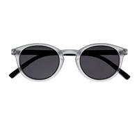 OPULIZE Zen 2 Pacco Piccolo Uomo Donna Cristallo Trasparente Con Bracci Neri Opachi Sole UV400 S24 +0,00