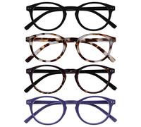 OPULIZE Zen 4 Pacco Occhiali Da Lettura Nero Luce Buio Marrone Porpora Piccolo Uomo Donna RRRR24-11T25 +2,50