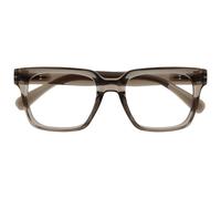 OPULIZERA Occhiali luce blu donna e uomo - Occhiali da lettura Antiriflesso e Antibagliore - Occhiali per computer - Protezione UV - Oversize e Rettangolare - Grigio trasparente - +3.00