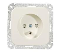 OPUS® 1 presa con contatto di protezione "International", versione Francia, Polonia e Belgio, colore bianco alpino