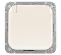 OPUS® 1 presa di contatto premium con coperchio incernierato, colore: bianco puro