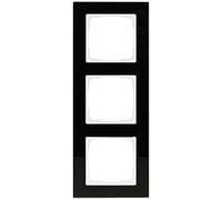 Opus 512.313.01 Fusion-Cornice a G 3 f, in Vetro, Nero/Bianco