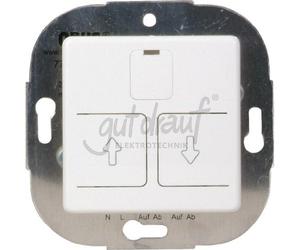 Opus 512.614.37 Interruttore per tapparelle, con Copertura 230 V, Max. 750 VA, Bianco Polare