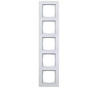 OPUS® 55 Fusion, mascherina di copertura a 5 moduli, colore alluminio argento-lucido