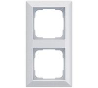 OPUS® 55 Inform - Mascherina di copertura a 2 moduli, colore alluminio argento-lucido