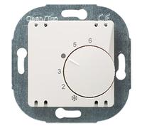Opus 560.943.27.O - Termostato ambiente con apertura alveare, interruttore per tapparelle, pw con copertura 230 V, max. 750 VA
