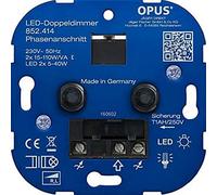 OPUS® Doppio dimmer rotante per lampade alogene LED, incandescenti e HV