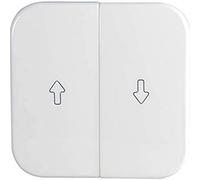 Opus Doppio Meccanico. Interruttore cieco a bilanciere Stampato, ABS, Bianco Puro, 1