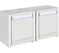 OPUS® Resist - Presa di contatto protettiva a 2 vie, design orizzontale, 2 vie, colore: Bianco puro