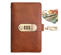 Opuscolo di di risparmio - Salva opuscolo con lucchetto combinato | Pianificatore di bilancio vintage di 100 pagine, protezione la vie vie per principianti, coppie, donne e famiglie