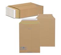 Oputec 20 buste per spedizioni VT71 A3 + 290 x 410 mm, in cartone ondulato, autoadesive, con filo, robusta custodia per spedizioni di libri, cataloghi e merci piatte