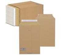 Oputec 40 buste per spedizioni VT71 A3 + 290 x 410 mm, in cartone ondulato, autoadesive, con filo, robusta custodia per spedizioni di libri, cataloghi e merci piatte