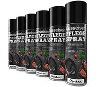 Oputec 6 x 500ml Bomboletta Spray Cura della ghisa - Accessori Ideali per la Protezione e la Cura di Griglie, padelle, pentole, forni Olandesi, girarrosti in ghisa - Protettivo Antiaderente per ghisa