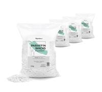 Oputec Pastiglie di cera di paraffina per candele: cera bianca - candele fai da te - cera per candele da versare - produzione e ricarica le proprie candele - Made in Germany (4 x 2 kg)