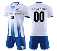 OPUTWDF Completo Calcio Personalizzabile la Maglia Set Divise e da Calcio Taglie da Bambino e Adulto Completino Calcio