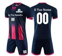 OPUTWDF Completo Calcio Personalizzabile la Maglia Set Divise e da Calcio Taglie da Bambino e Adulto Completino Calcio