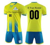 OPUTWDF Completo Calcio Personalizzabile la Maglia Set Divise e da Calcio Taglie da Bambino e Adulto Completino Calcio