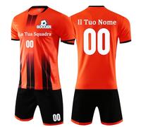 OPUTWDF Completo Calcio Personalizzabile la Maglia Set Divise e da Calcio Taglie da Bambino e Adulto Completino Calcio