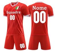 OPUTWDF Maglia Calcio Personalizzabile Uomo Donna Kit da Calcio Personalizzati Completo Calcio per Bambini Adulti con Il Tuo Nome Numero Squadra e Logo
