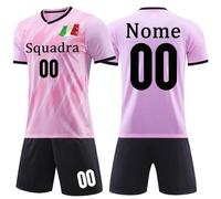 OPUTWDF Maglia Calcio Personalizzabile Uomo Donna Kit da Calcio Personalizzati Completo Calcio per Bambini Adulti con Il Tuo Nome Numero Squadra e Logo