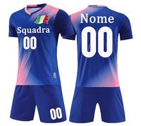 OPUTWDF Personalizzabile Divise Calcio con Il Tuo Nome Numero Squadra e Logo Completo Calcio Bambino e Adulto Personalizzata Maglia Calcio