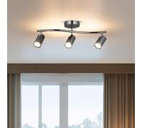 Opviq Antique Lacquer Chandelier, Corpo in metallo, Ø 6 cm, altezza 25 cm, 3 lampadine GU10 incluse, design elegante per spazi moderni, IP20 Rated.
