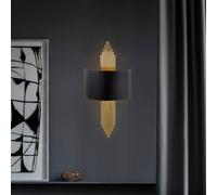 Opviq Applique 616-A, nero con aste dorate Opviq