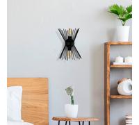 Opviq Applique Kirpi 3091 up/down larghezza 23cm nero Opviq