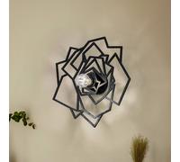 Opviq Applique W-042, design a fiori neri, taglio laser Opviq