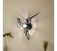 Opviq Applique W-053 Taglio al laser, design a uccello nero Opviq