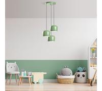 Opviq Elegant Mint Chandelier Metal Body, 45 cm di diametro, altezza regolabile 45 - 114 cm, 3 prese E27, Perfect for Modern Spaces, Design elegante e funzionale