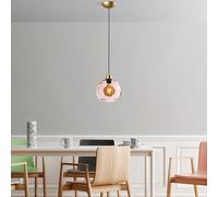 Opviq Elegante chandelier rosa, altezza regolabile 40-120 cm, corpo in metallo, diametro 20 cm, base Ø 14 cm, 1 attacco E27, perfetto per arredamento moderno | IP20