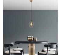 Opviq Elegante lampadario in oro, altezza regolabile 30-116 cm, corpo in metallo Ø 20 cm, attacco E27, perfetto per spazi moderni, design elegante e funzionale