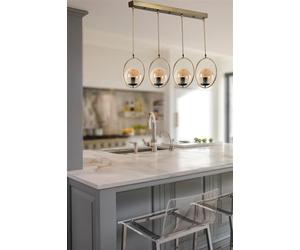 Opviq Elegante lampadario in rame, lunghezza 65 cm, diametro 30 cm, altezza 70 cm, 100% metallo, altezza regolabile, attacco E27 | Glam Scandinavian Design