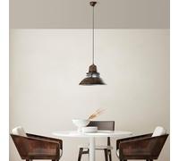 Opviq Elegante lampadario regolabile, finitura anticata, diametro 34 cm, altezza 34 cm, altezza 34 - 123 cm, 1 lampadina E27 Max 40 W, perfetto per gli spazi moderni