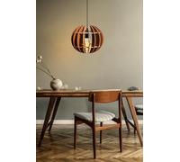 Opviq Elegante sphere Chandelier color noce, altezza 60 cm, cavo regolabile, attacco E27, 40 W max. Design moderno scandinavo per interni eleganti