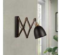 Opviq Lampada a forbice Sivani MR-725 nero/oro antico Opviq