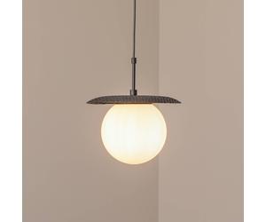 Opviq Lampada a sospensione Anemon, nero, vetro, Ø 30 cm, E27 Opviq