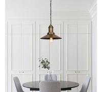 Opviq Lampada a sospensione Sivani MR-639 a 1 luce Ø30cm oro antico Opviq