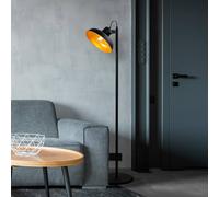 Opviq Piantana Lik 4036, paralume inclinabile, nero/oro Opviq