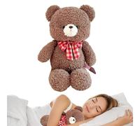 Opvonxeh Bear Plush Toy, Cartoon Stuffed Animal Doll, Soft and Comfortable Kids Toy, Cute Sofa Decoration, Multipurpose Sturdy For Home, Children’s Room, Bedroom