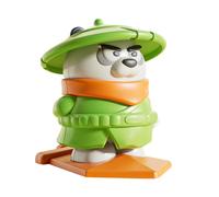 Opvonxeh Clockwork Animal Toy - Mano Winding Mechanism, Panda Flying Figure with Movement, Study Desk Decor, Interactive Teaching Aid for Learning, Travel Home Display Use 3,23 x 2,56 x 3,03 pollici