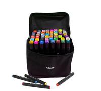 Opvonxeh Double Tip Markers Set, Coloring Sketching Permanent Art Markers, Fine and Brush Tip Markers Set, Permanent Drawing Markers, Art Markers with Fine and Brush Tips, Coloring Markers with Tips
