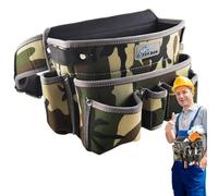 Opvonxeh Heavy Duty Tool Bag, Multi-Pockets Tool Box Organizer, Wide Mouth Waist Carrier for Dad, Mechanic, Electrician, Tool Storage Case for Home, Garage, and Worksite