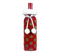 Opvonxeh Holiday - Set di decorazioni per vino, per feste in vino, per famiglie, 29,5 x 13 x 3 cm, rosso, Se référer au descriptif, riferimento alla descrizione