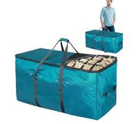 Opvonxeh Horse Hay Bags, Goat Feed Carrier, 44,09 x 21,65 x 17,72 pollici Hangable Storage Tote, Portable Supply Holder for Cattle Equine Livestock Barn Travel Ranch Stall Transport Use