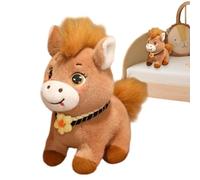 Opvonxeh Horse Plush - 7,87 pollici Cute Stuffed Doll Toy with Big Eyes for Kids, Soft Hugging Companion with Adorable Game, Sturdy Design for Classroom, Halloween, Christmas, Birthday, Bedroom
