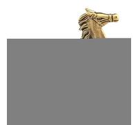 Opvonxeh Horse Statue, Brass Golden Coin Design Ornament, Traditional Chinese Horse Figurine, Symbol of Strength and Prosperity, Perfect Souvenir for 2026 Lunar New Year Christmas Birthday Holiday